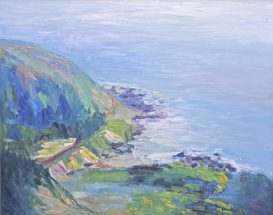 Oregon Coastline Painting by Barbara Anna Knauf