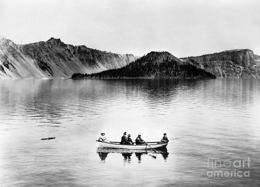 OREGON: CRATER LAKE, c1912 Photograph by Granger