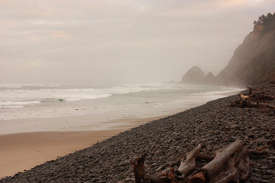 Beach Photograph - Oregon Ocean Beach 1 by Peggy Quade