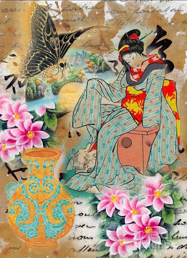 Oriental Beauty Digital Art by Ruby Cross
