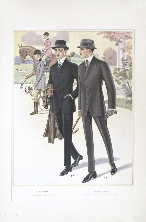 Smart gents, 1915 | Années 1910, Marcel proust, Marcel