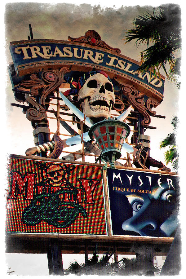 Original Treasure Island Marquee 1994 - IMPRESSIONS Photograph by Ricky Barnard