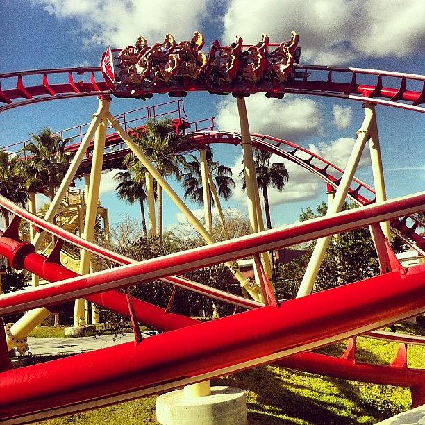 Music Photograph - Orlando Roller Coaster by James Roberts