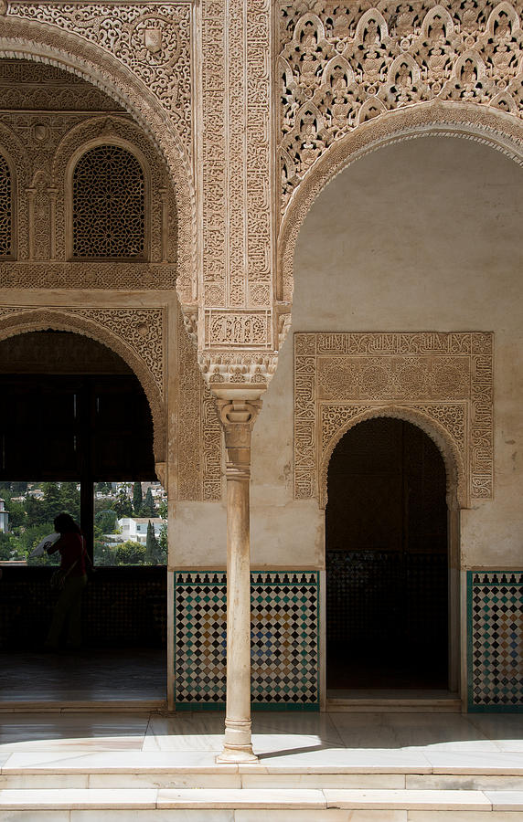 Ornate Arch Alhambra Photograph by David Kleinsasser