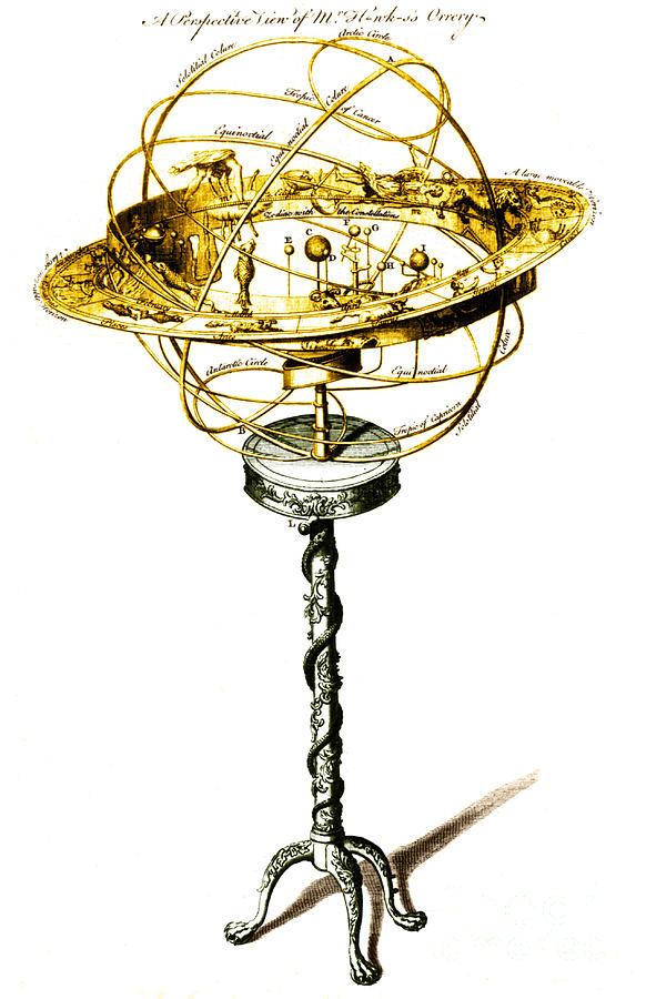 Planet Photograph - Orrery Illustration by Science Source