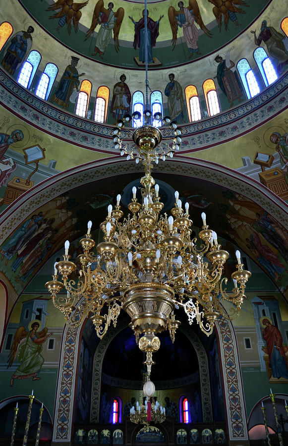 Santorini Photograph - Orthodox Metroplitan Cathedral. by Terence Davis