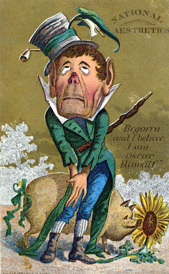 Oscar Wilde Trade Card Photograph by Granger - Fine Art America