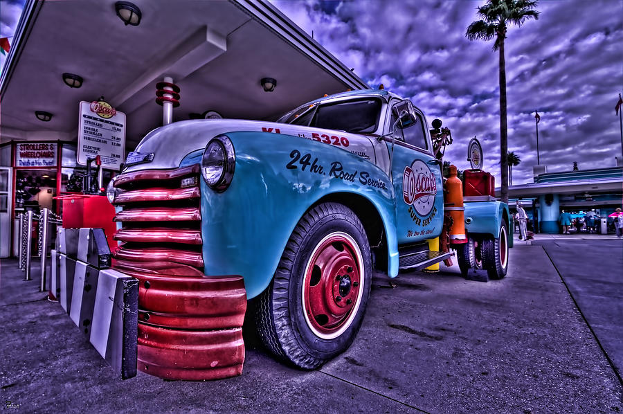 Truck Photograph - Oscars Super Service by Jason Blalock