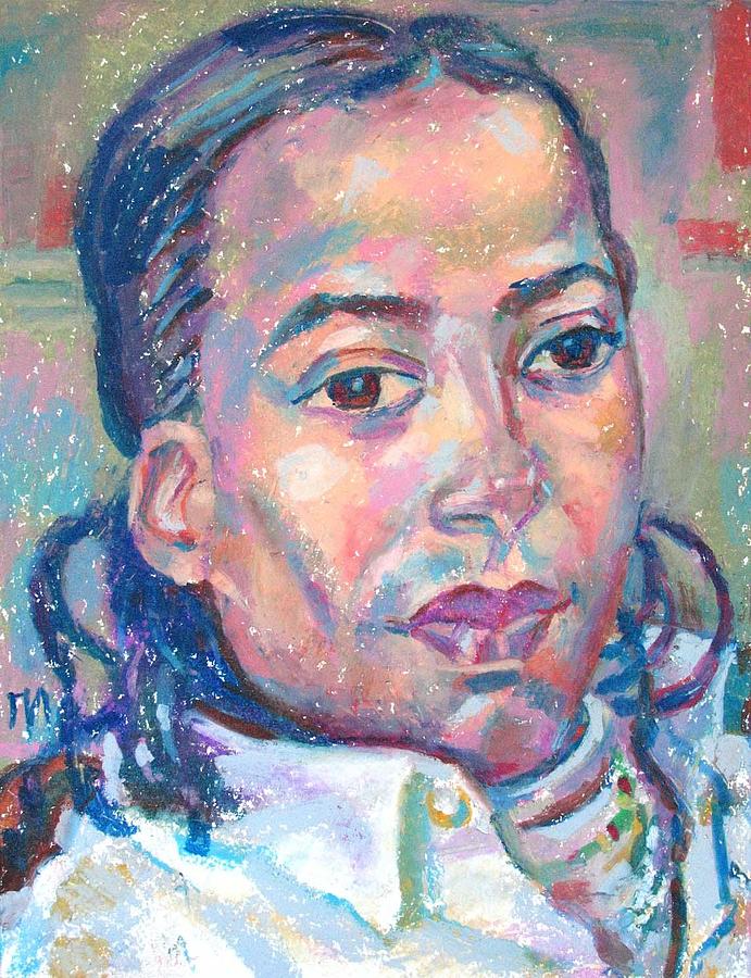 Portrait Painting - Osmel Arrate Garcia by Leonid Petrushin