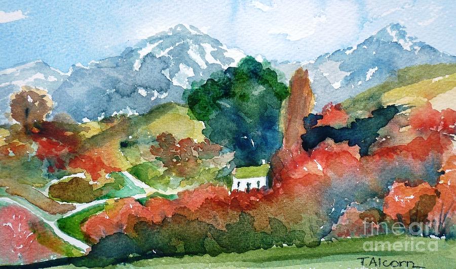 Otago in Autumn Painting by Therese Alcorn