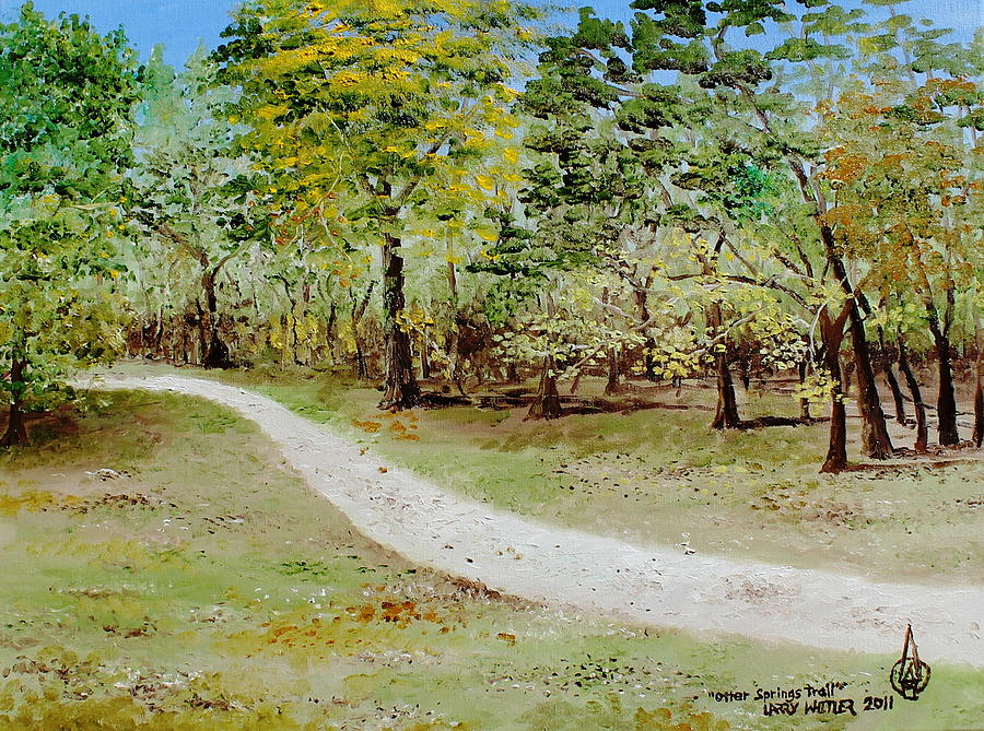 Otter Springs Trail Painting by Larry Whitler