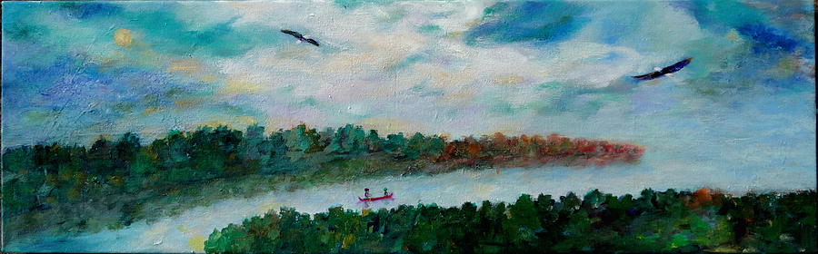 Our Amazing Lake Painting by Naomi Gerrard