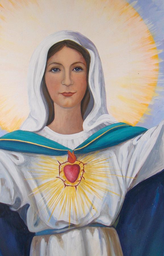 Portrait Painting - Our Lady of Fatima by Victoria Kader