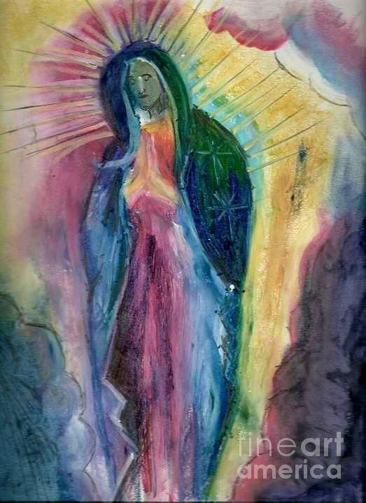 Abstract Painting - Our Lady by Scott Corrie