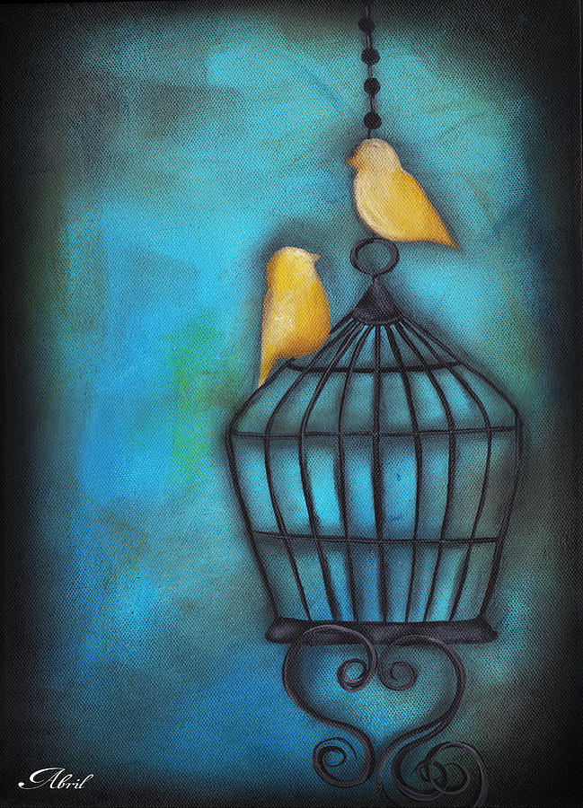 Our Love Is Free Painting by Abril Andrade