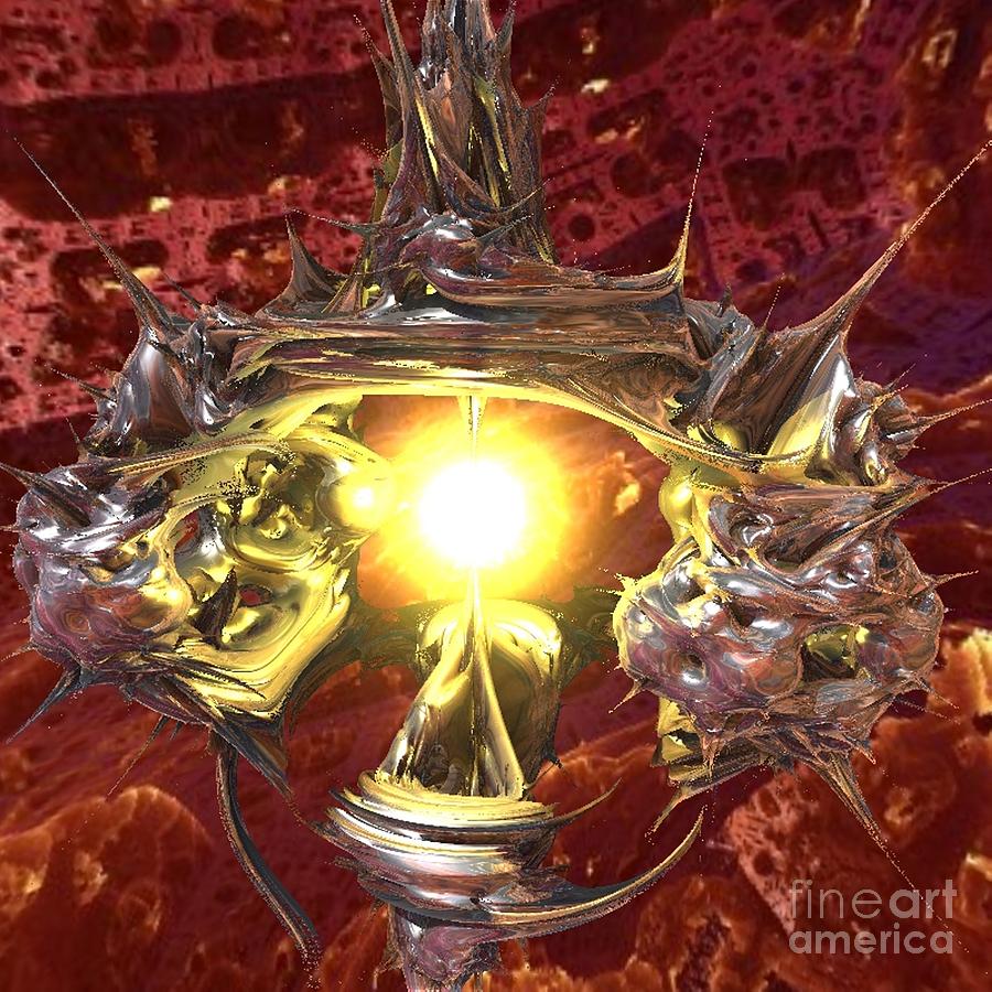 Planet Digital Art - Out of Darkness by Vicki Lynn Sodora Planet Digital Art - Out of Darkness by Vicki Lynn Sodora