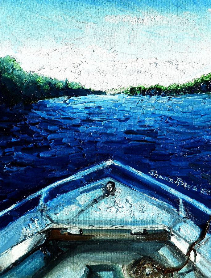 Summer Painting - Out on the Boat by Shana Rowe Jackson