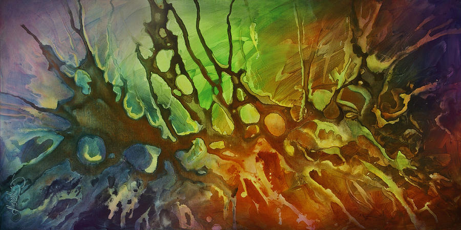Outburst Painting by Michael Lang