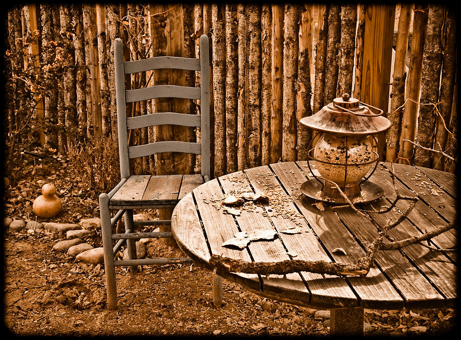 Santa Fe, New Mexico - Outdoor Dining Photograph by Mark Forte