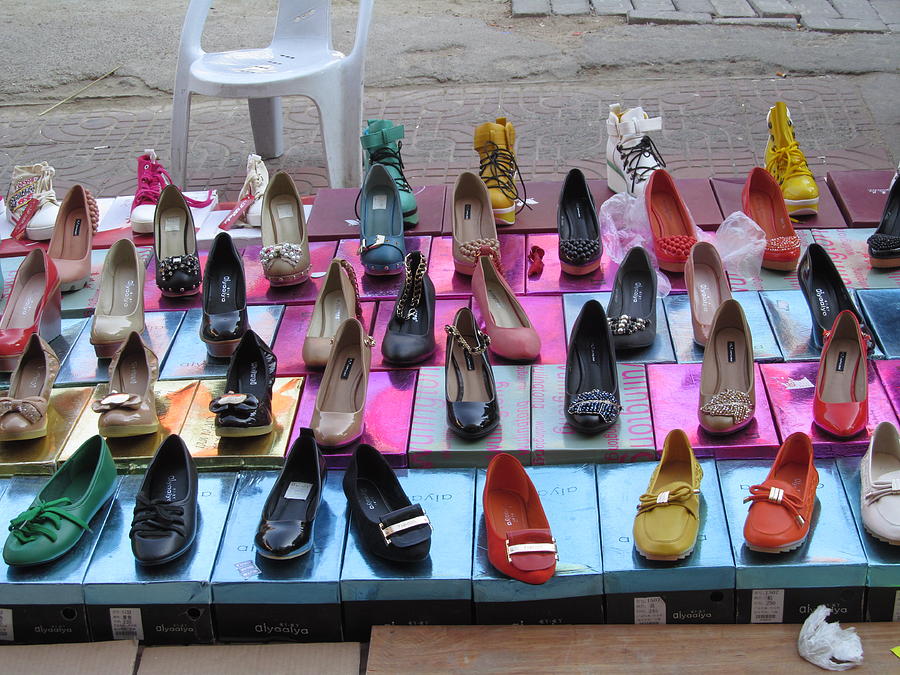 Shopping Photograph - Outdoor Shoes Sale by Alfred Ng