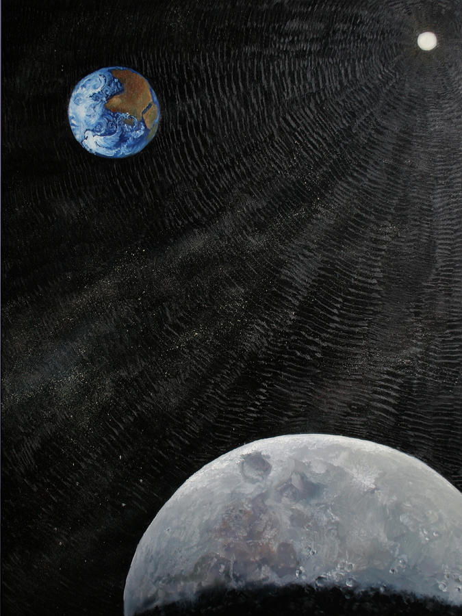 Outer Space Painting by Alan Schwartz