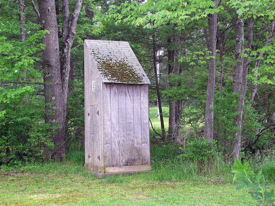 Outhouse in the Woods Photograph by RobLew Photography