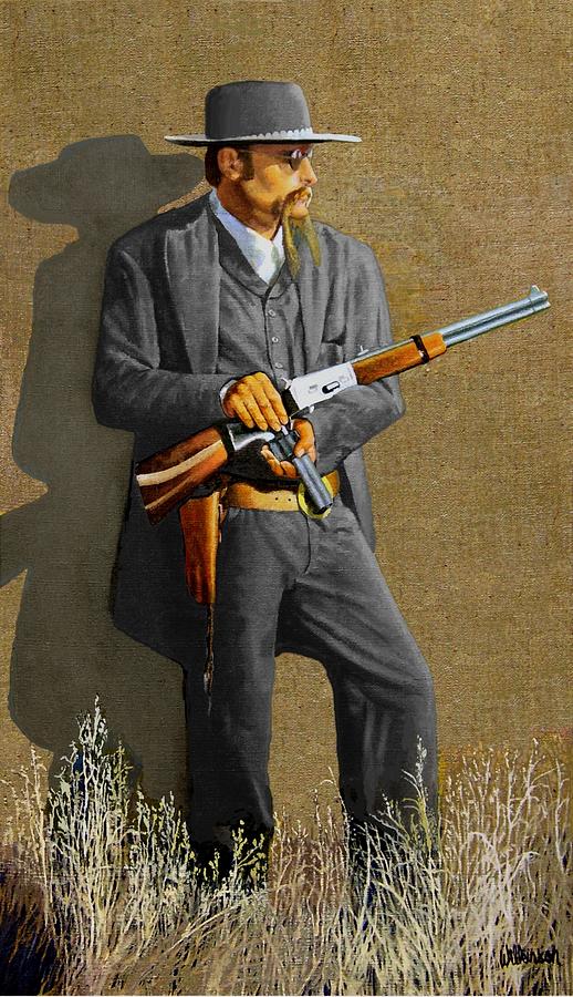 Outlaw Sam Bass Painting By Ronald Wilkinson