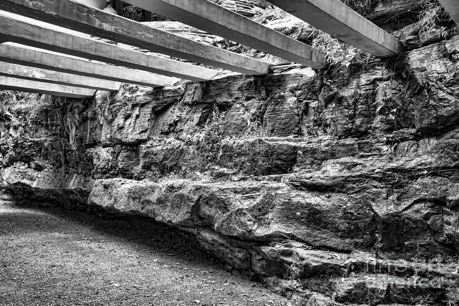 Architecture Photograph - Outside Falling Water by Chuck Kuhn