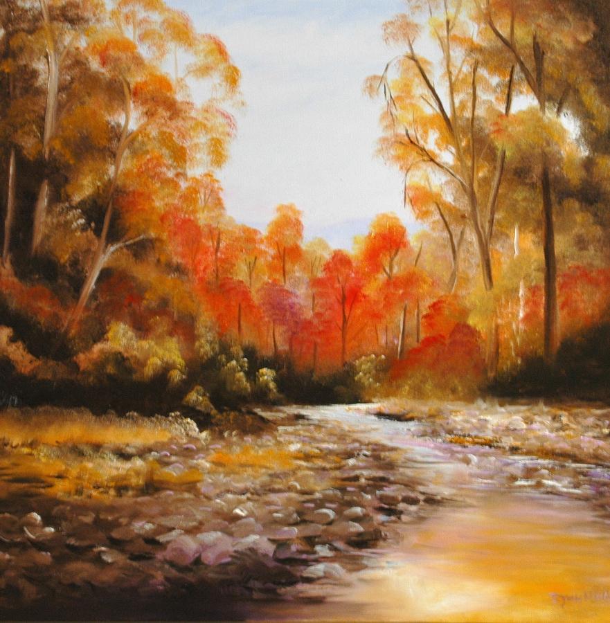 Ovens River Victoria Painting by Glen Johnson