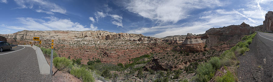 Above Photograph - Over Calf Creek Trail by Gregory Scott