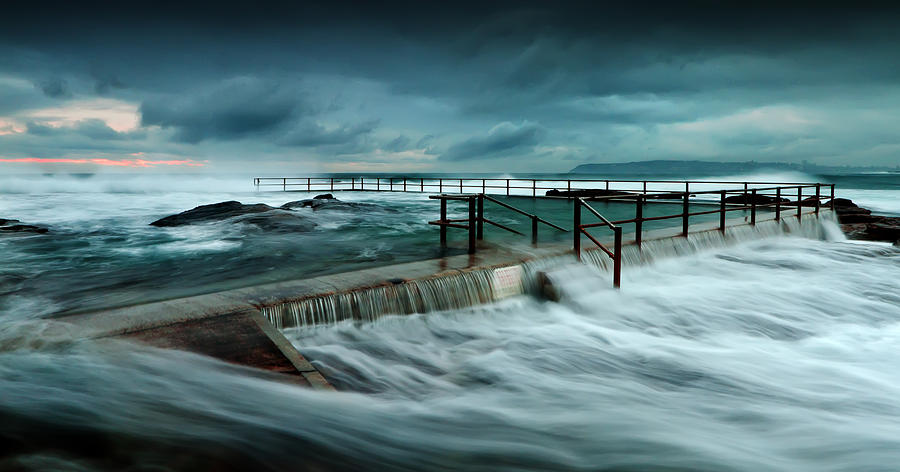 Seascape Photograph - Over the Edge by Mark Lucey