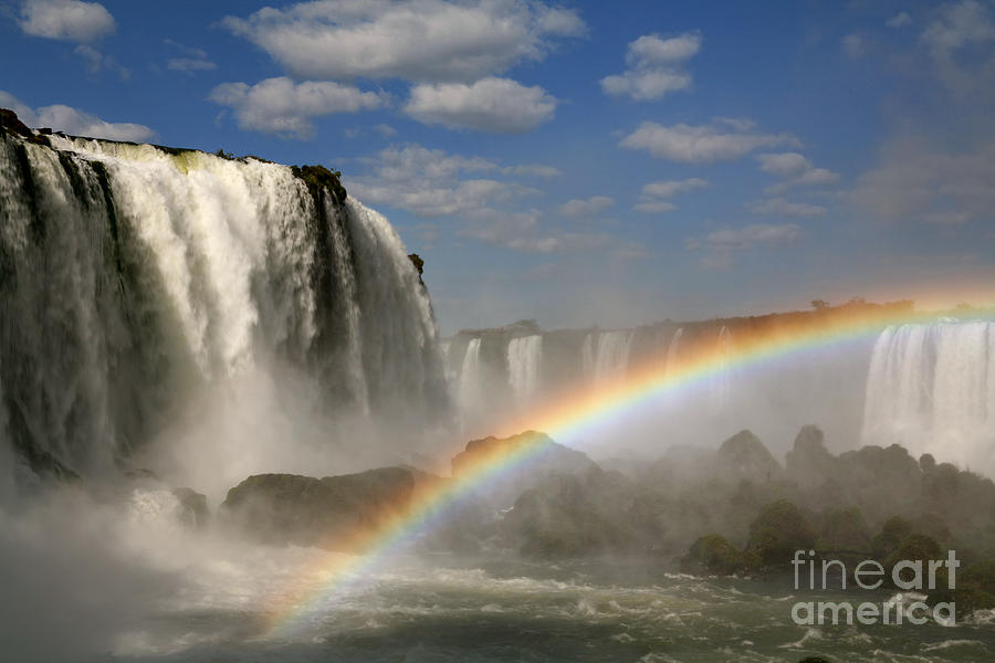 Waterfall Photograph - Over the Rainbow by Keith Kapple