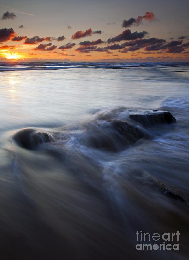 Sunset Photograph - Over the Rocks by Michael Dawson