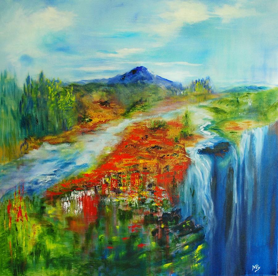 Landscape Painting - Overflow by Larry Ney  II