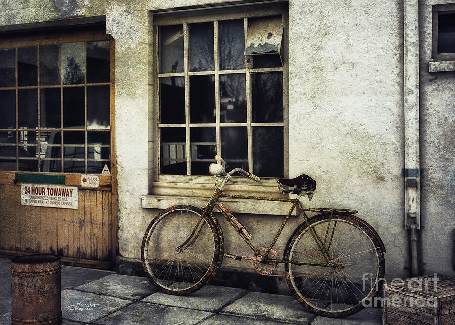 Ownerless Bicycle Digital Art by Jutta Maria Pusl