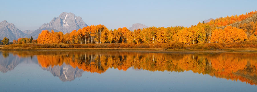 Oxbow in Autumn Photograph by Max Waugh