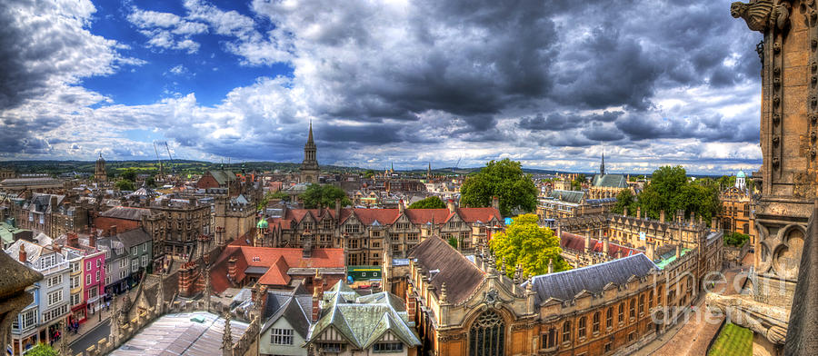 Oxford Cityscape Panorama Photograph by Yhun Suarez