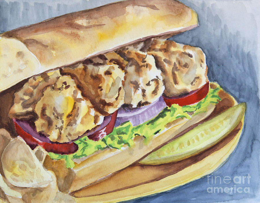 Oyster Poorboy Photograph by Jeanne  Woods