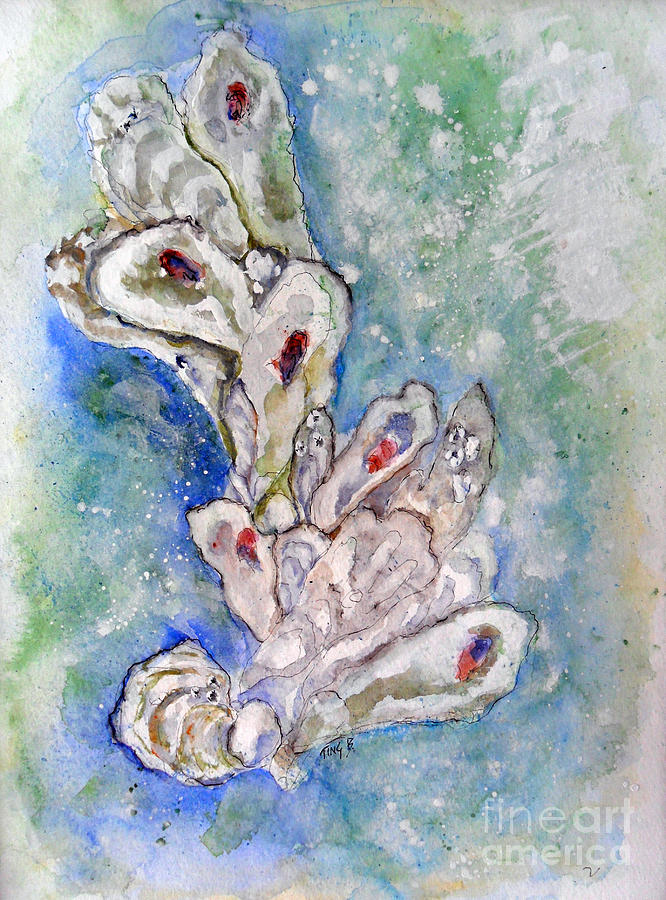 Oyster Rake Painting by Doris Blessington
