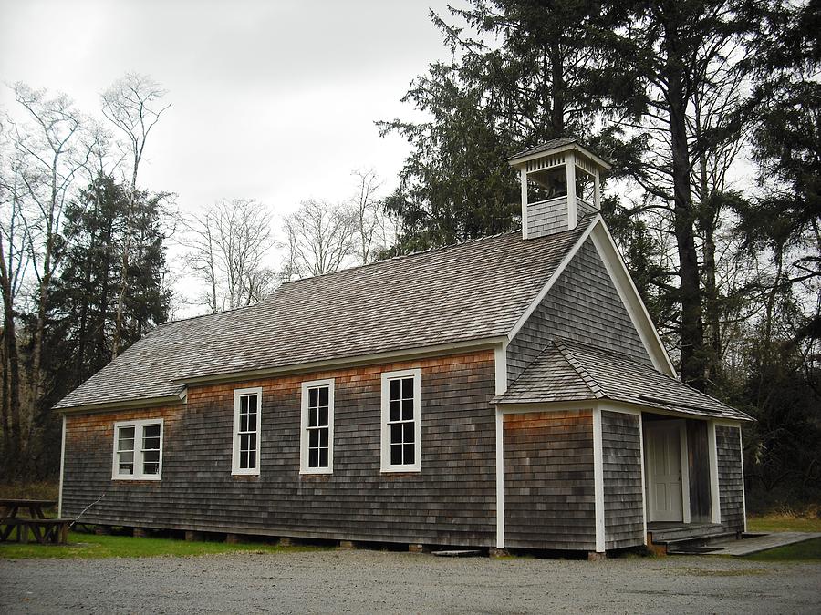 Oysterville Schoolhouse Photograph by Kelly Manning