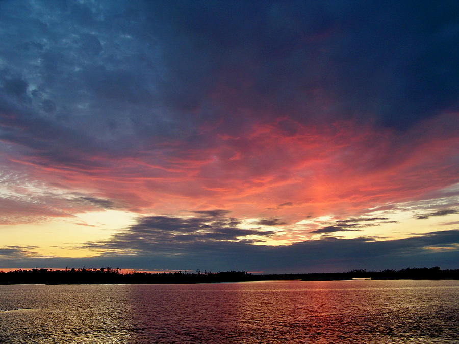 Ozello Sunset Photograph by Judy Wanamaker