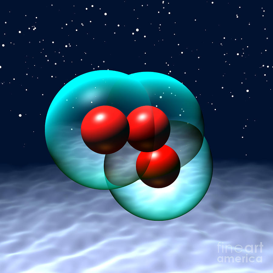 OZONE Molecule 11 Digital Art by Russell Kightley