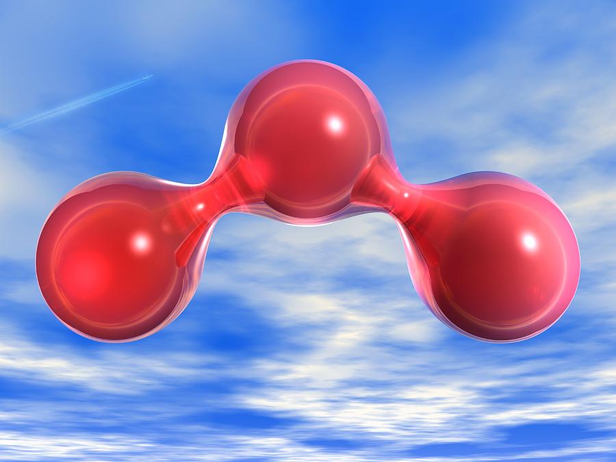 Ozone Molecule Digital Art by Laguna Design