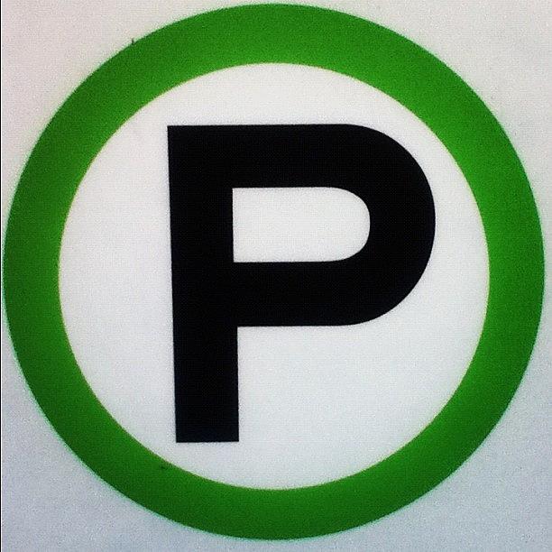 Typography Photograph - #p #circle #parking #hoboken #nj #type by J A Y  -