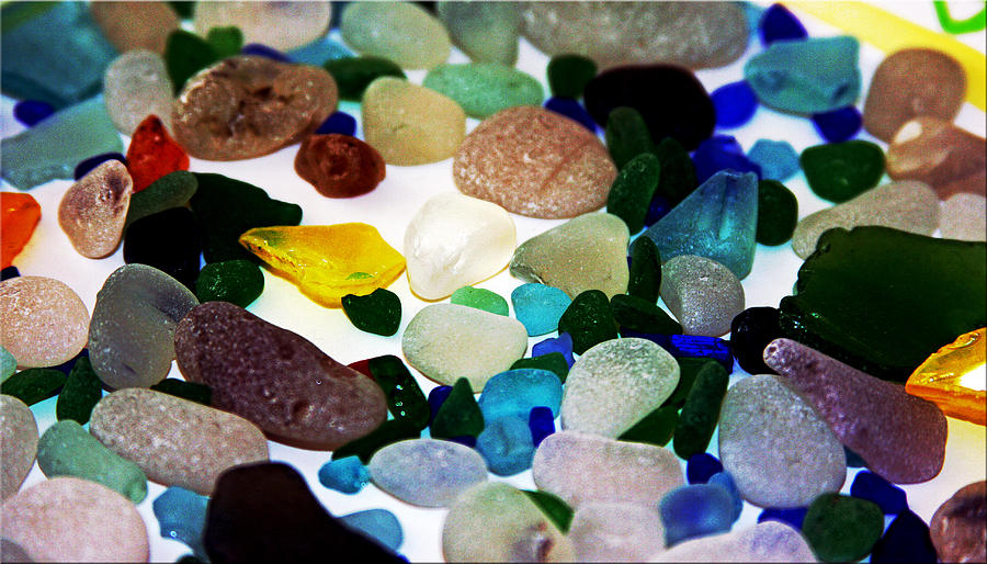 Pacific Jewels Sea Glass Photograph by Marie Jamieson
