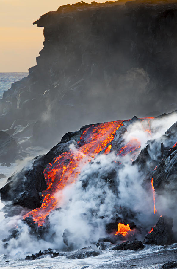 Pacific Lava Flow V Photograph by Dave Fleetham - Printscapes
