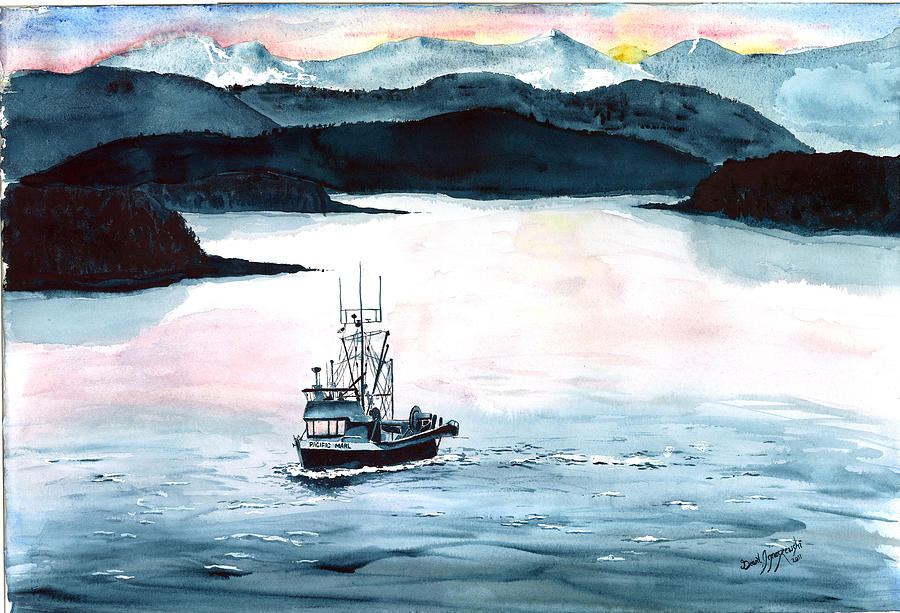 Pacific Marl Painting by David Ignaszewski
