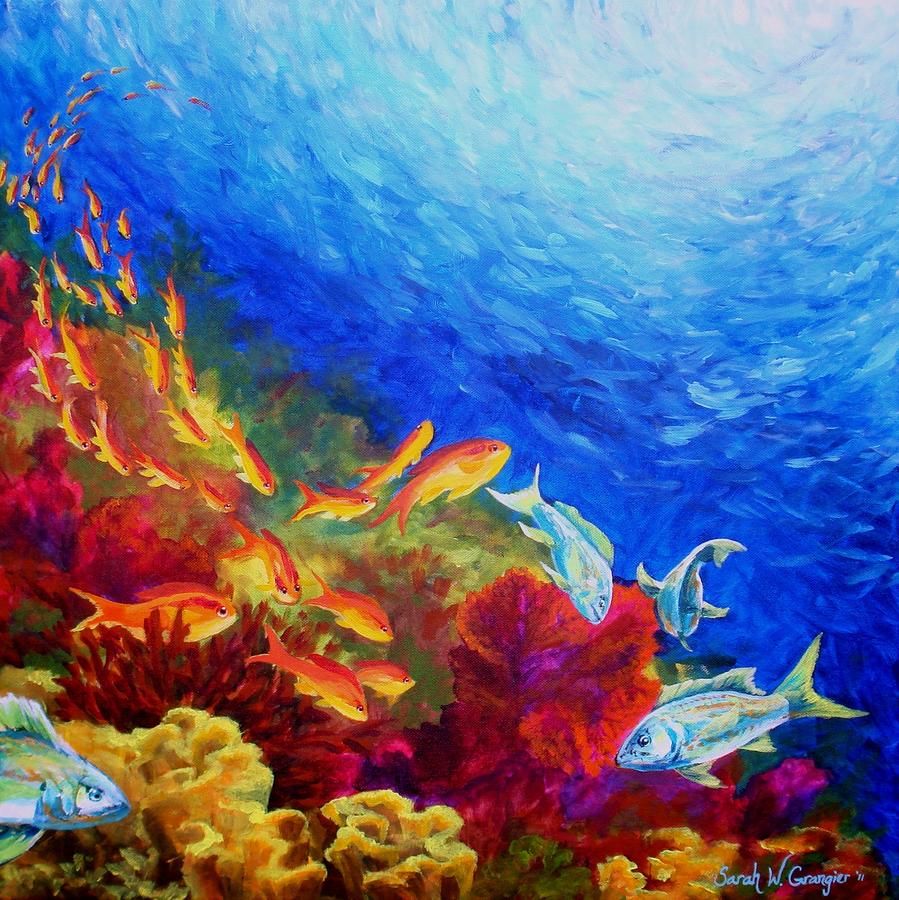 Coral Reef Resin Art Painting By Irini Karpikioti Artmajeur - Riset