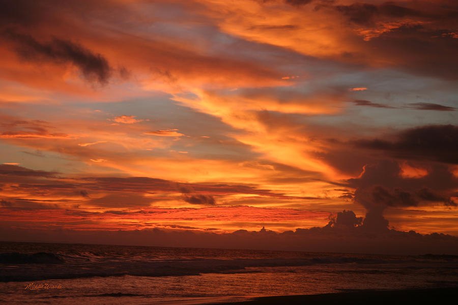 Sunset Photograph - Pacific Sunset Costa Rica by Michelle Constantine