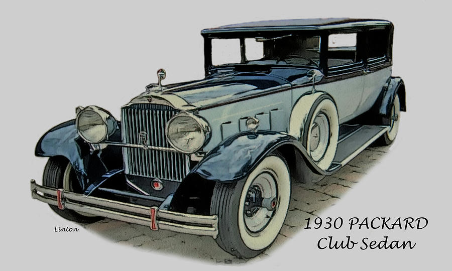 Packard Digital Art by Larry Linton